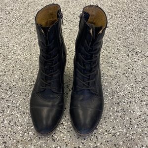 Black Leather Frye Boots